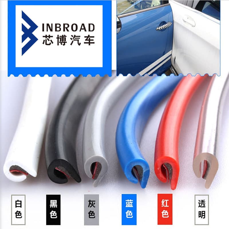 Car Bumpers Door Edge Sealing Strips Invisible Scratch-Resistant Strips Scratch Guards Body Protection Anti-Scrape Rubber Strips