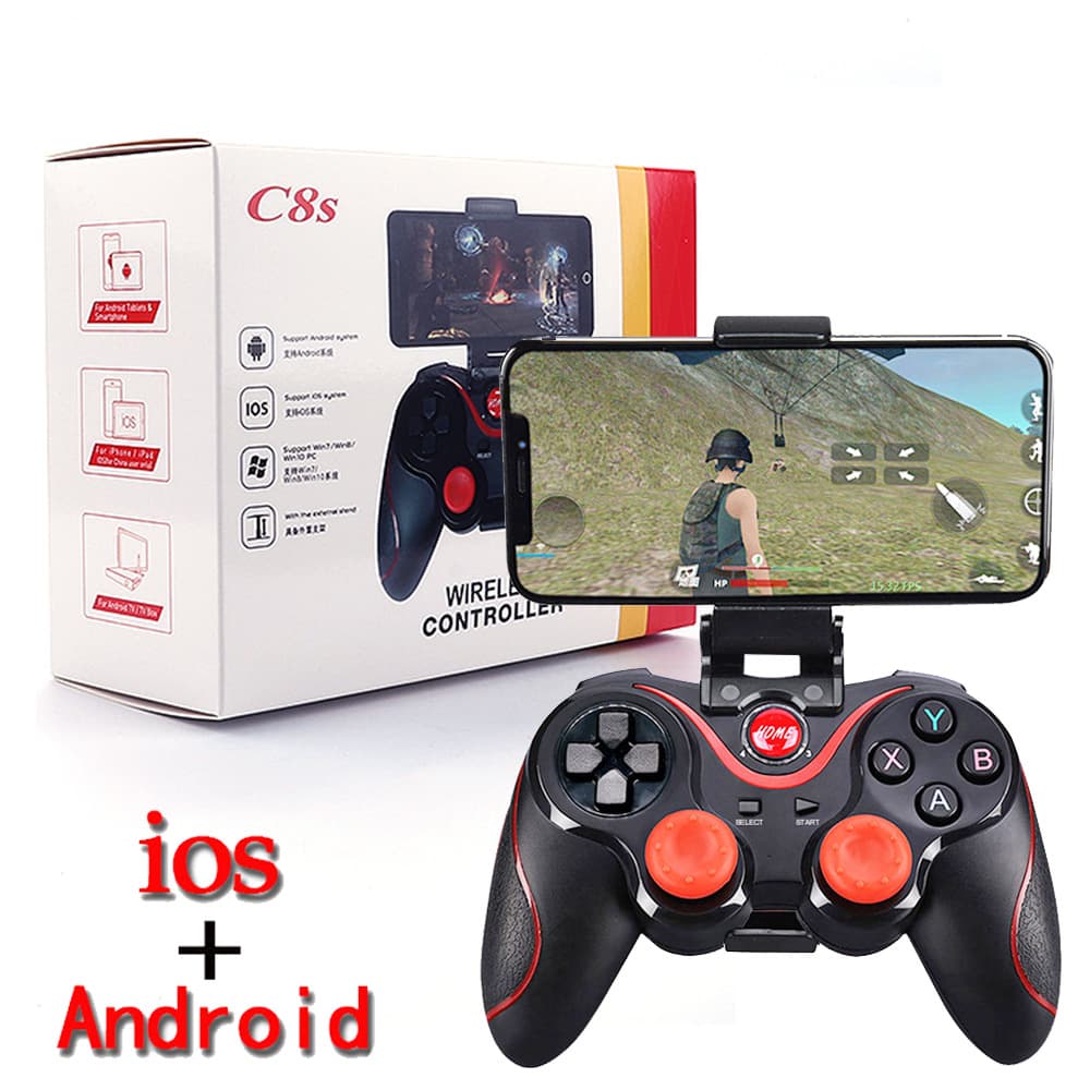 New C8 Bluetooth 4.0 Direct Play Android iOS Mobile Game Wireless Game Controller Eating Chicken Auxiliary PUBG Game Accessories