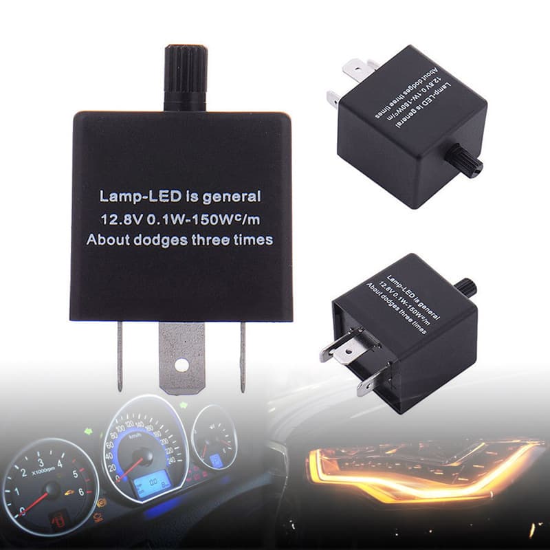 In Stock CF13KT JL-02 CF14KT Adjustable Frequency LED Turn Signal Flasher Relay for Motorcycle and Car Universal