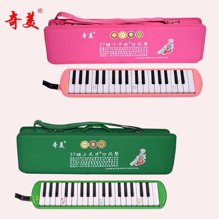 Qimei 37-Key Mouth Organ for Children, Students, and Beginners – Classroom Teaching Musical Instrument with Blowing Tube and Teaching Materials