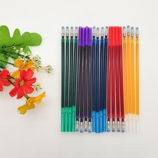 Cross Stitch Water-Soluble Pen Refills Marking Grids 5 Colors Water-Erasable 0.7mm Five-Color Water-Soluble Pen Refills for Handicrafts