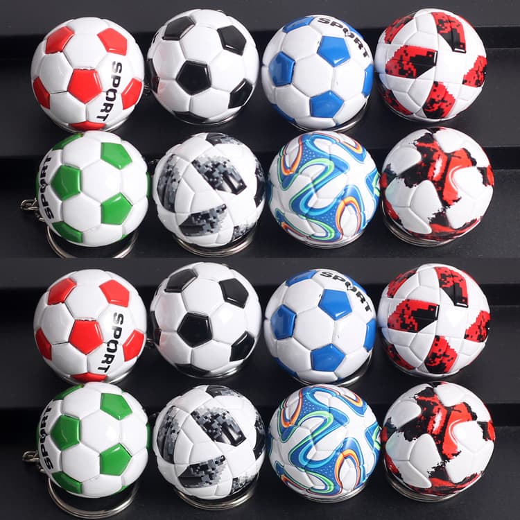 Soccer Keychain, Match Ball, PU Leather Simulation Soccer Pendant, Fan Gift, Sports Creative Gift