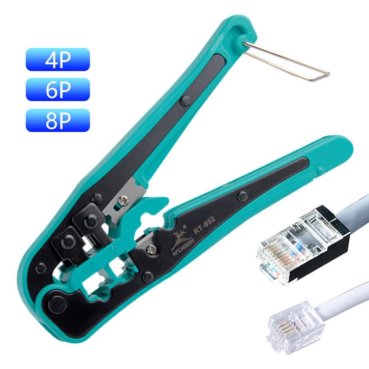 New three-purpose network pliers stripping and crimping pliers 4P/6P/8P telephone line network cable crystal head terminal crimping pliers