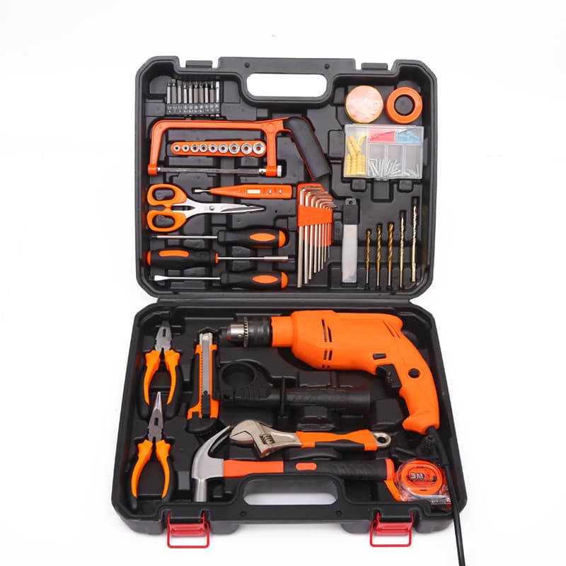 Cordless Drill Hammer Drill 2-in-1 Lithium Power Tool Kit with Electric Drill Multi-Function Decoration Assembly Tool Set