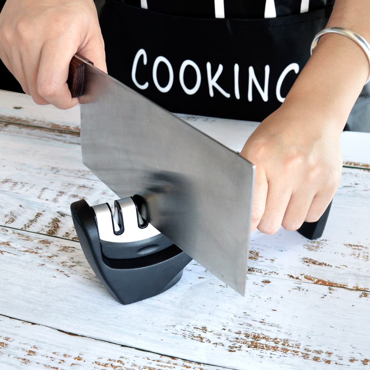 Home Knife Sharpener Manual 3-Stage Sharpener Kitchen Chef Knife Sharpening Rod Whetstone Kitchen Sharpening Tool