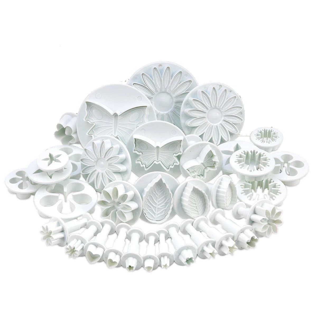 10 Styles 33-Piece Fondant Cake Press Mold Spring Stamp Cake Tool Set DIY Baking Tools