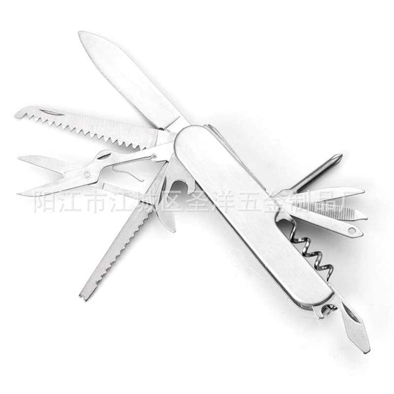 Multi-function Folding Knife Outdoor Multi-tool Swiss Army Knife 11-in-1 Small Knife Fruit Knife Multi-function Small Knife