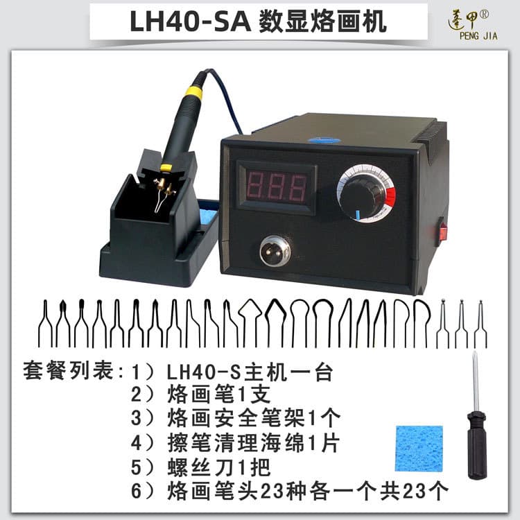 Adjustable Temperature Heat Transfer Tool Heat Press Machine for Gourd, Wood Board, Xuan Paper Transfer Pen Iron Stamping Machine