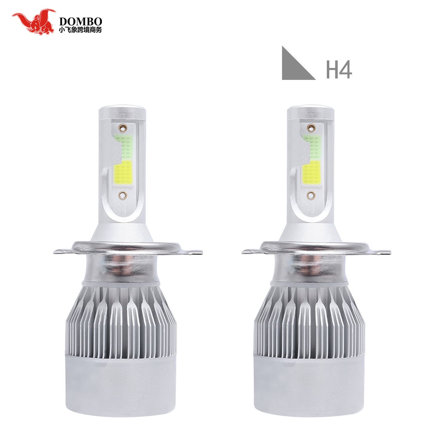 C6 Hot-Selling Dual-Color H4 LED Car Headlight Overseas Warehouse Drop Shipping Car Headlight LED Headlight C6
