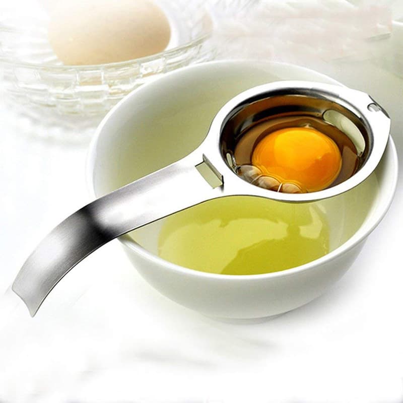Stainless steel egg white separator, egg filter, dripper, divider, strainer, baking tool