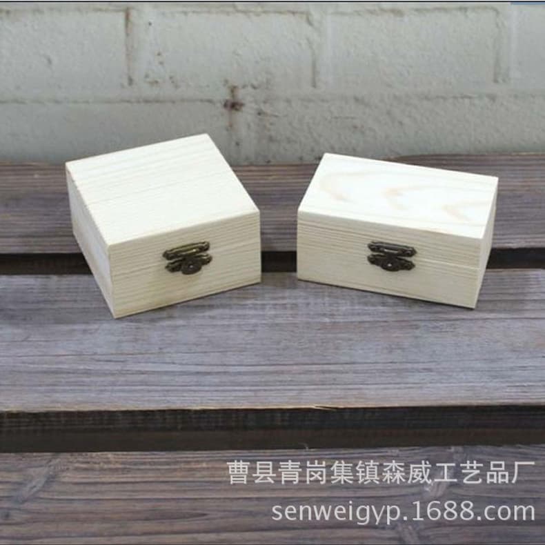 Solid Wood Box - Packaging For Gifts Jewelry Collectibles