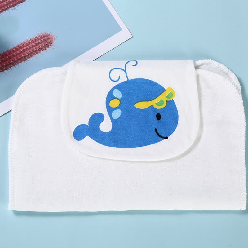 Baby back pad sweat-absorbing towel, infant back sweat barrier, kindergarten medium/large kids all-cotton sweat towel, manufacturer's pure cotton absorbent