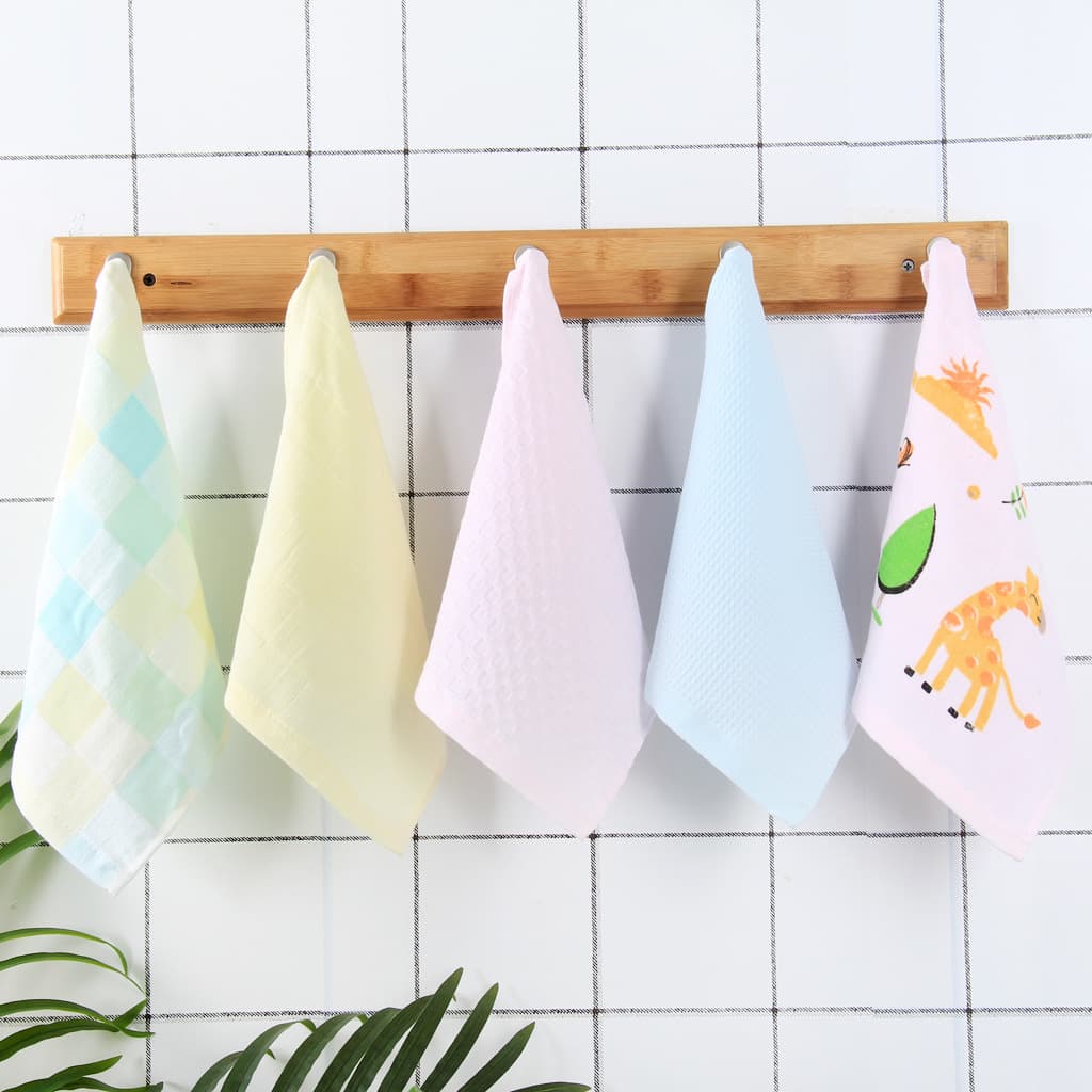 Wholesale of Cotton Checkered Gauze Towels, Baby and Children's Bibs, and Kindergarten Handkerchiefs