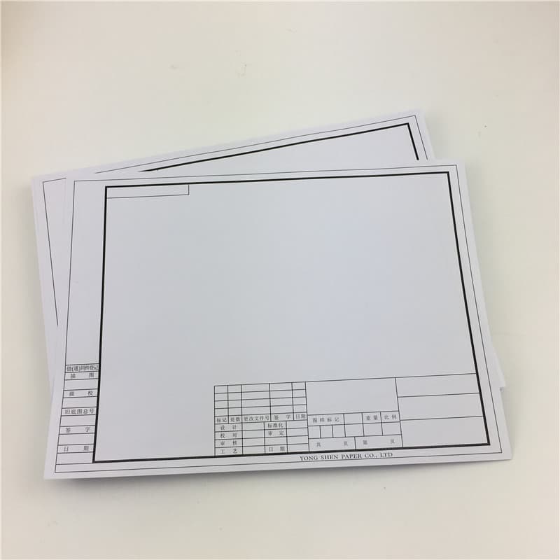 Framed Drawing Paper in A4/A3 Sizes, Student Engineering Mechanical Drawing Paper, Architectural Design Paper in A0/A1/A2