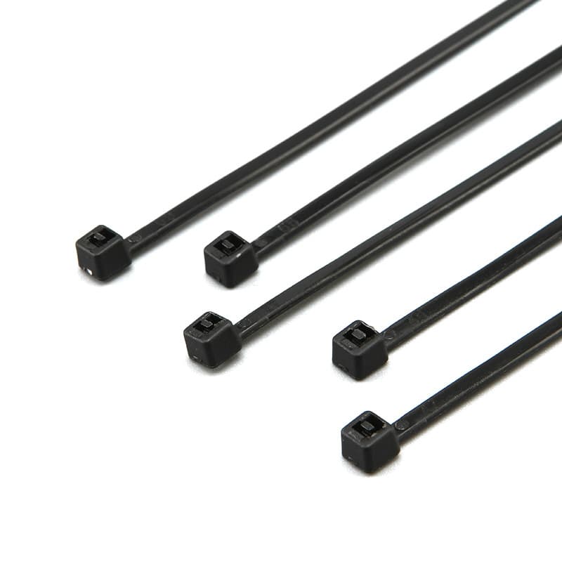 Industrial Grade Black Nylon Cable Ties 100-Pack Self-Locking Plastic Zip Ties Wire Binding Straps