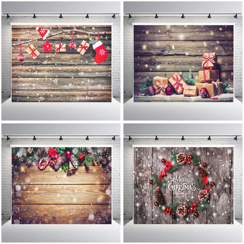 Factory Direct Sale Foreign Trade Christmas Photography Backdrop, Cross-Border Ins-Style Photo Background Tapestry Hanging Cloth 125x80cm