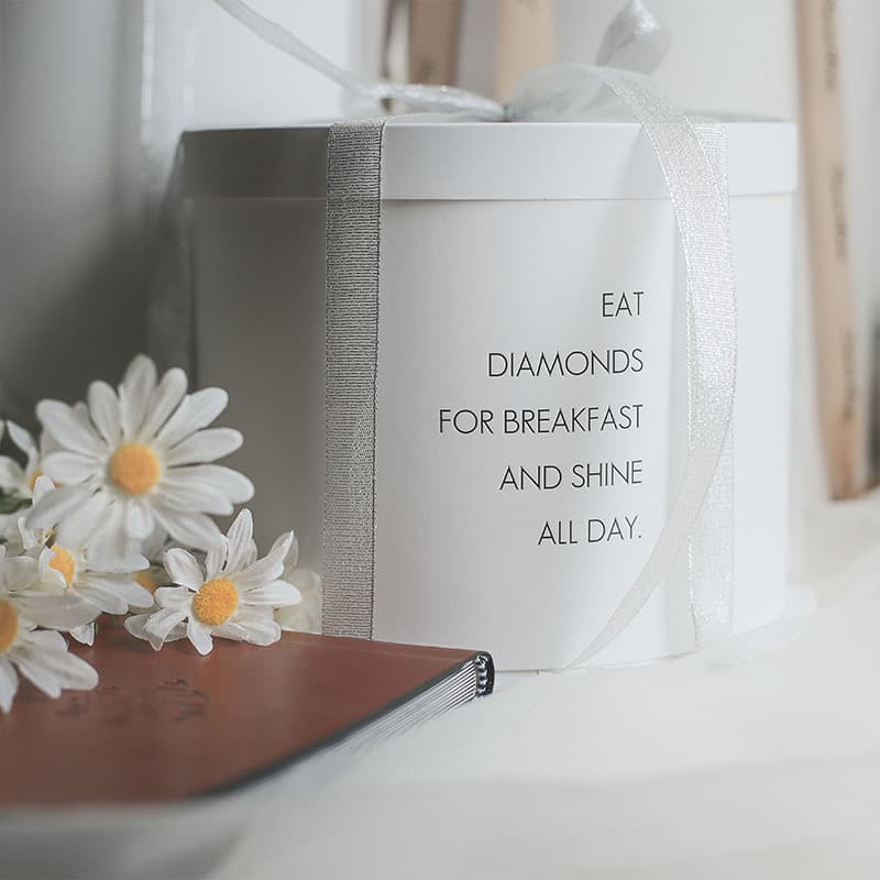 Round cake box 6 inches 8 inches ins style heightened cake packaging box paper edge LOGO carton box baking