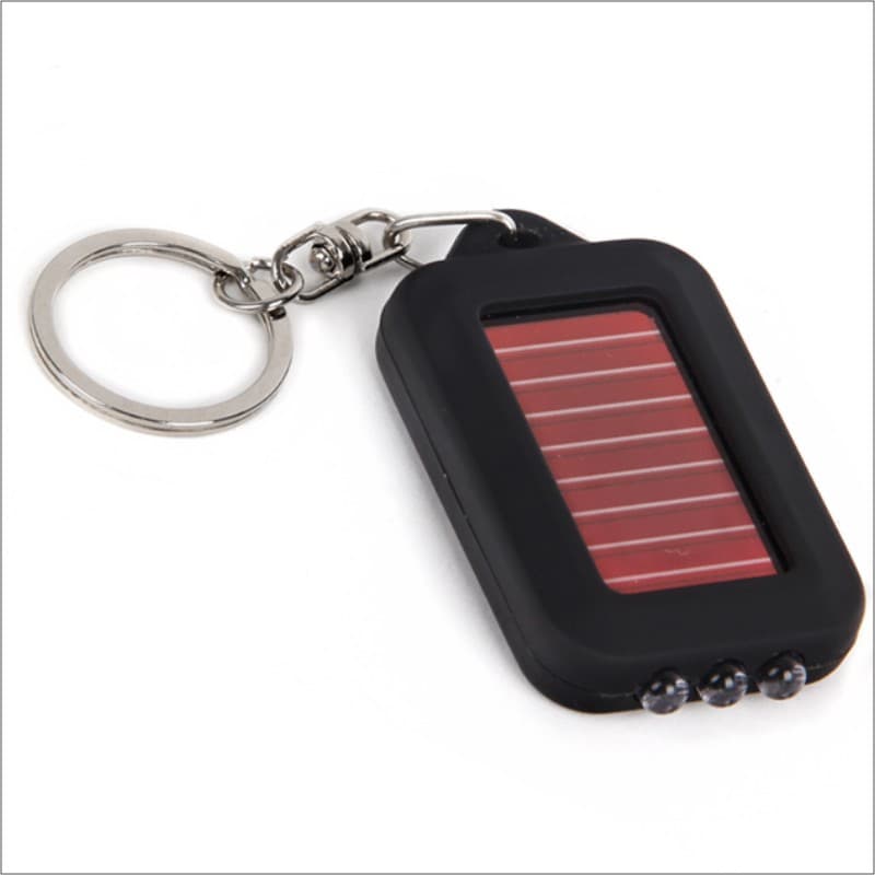 Solar Charging LED Flashlight Mini LED Keychain Flashlight Strong Light LED Solar Flashlight
