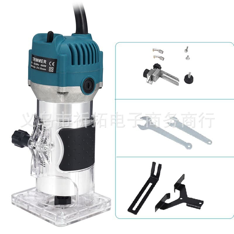 Factory direct electric trimming machine, aluminum body grooving machine, engraving machine, hole drilling electric tool, woodworking trimming, grooving, milling, household use