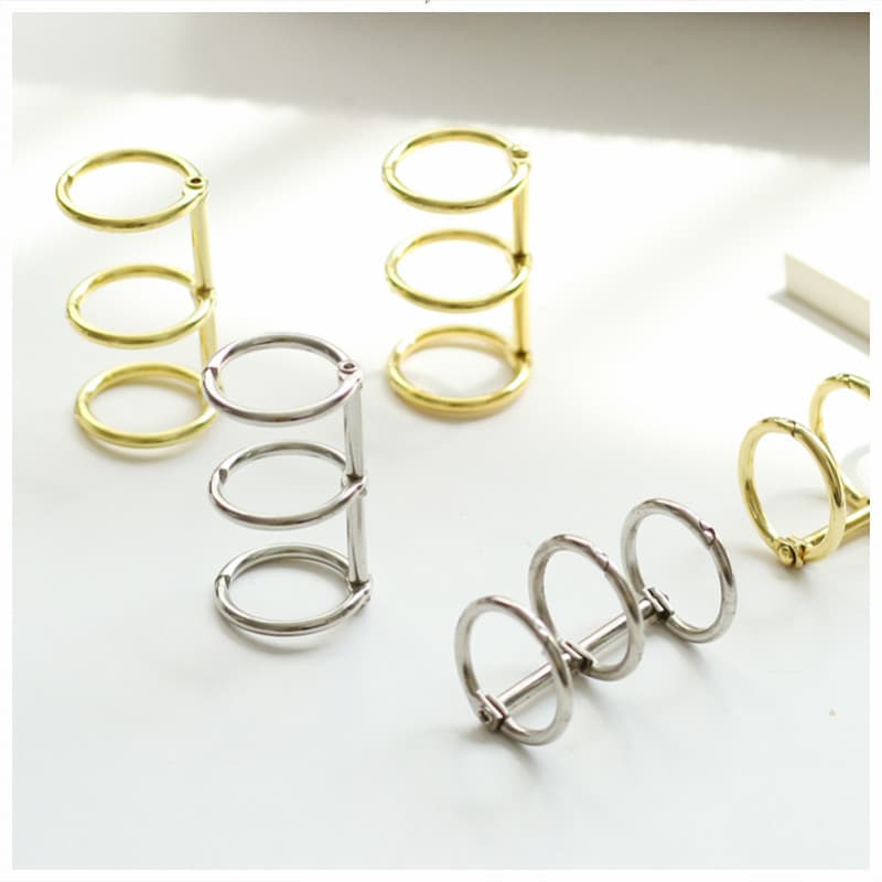 Calendar Ring Binding Loose-Leaf Rings, Notebook Binding Rings, Calendar Three-Ring Binder Rings, Metal Round Rings