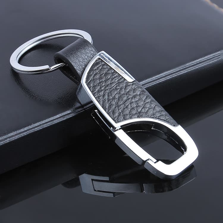 High-end Genuine Leather Keychain for Men, Car Key Ring, Waist Buckle Keychain, Factory Direct Wholesale