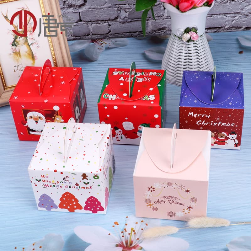 Christmas packaging box, apple box, candy gift box, holiday paper box, pastry packaging box