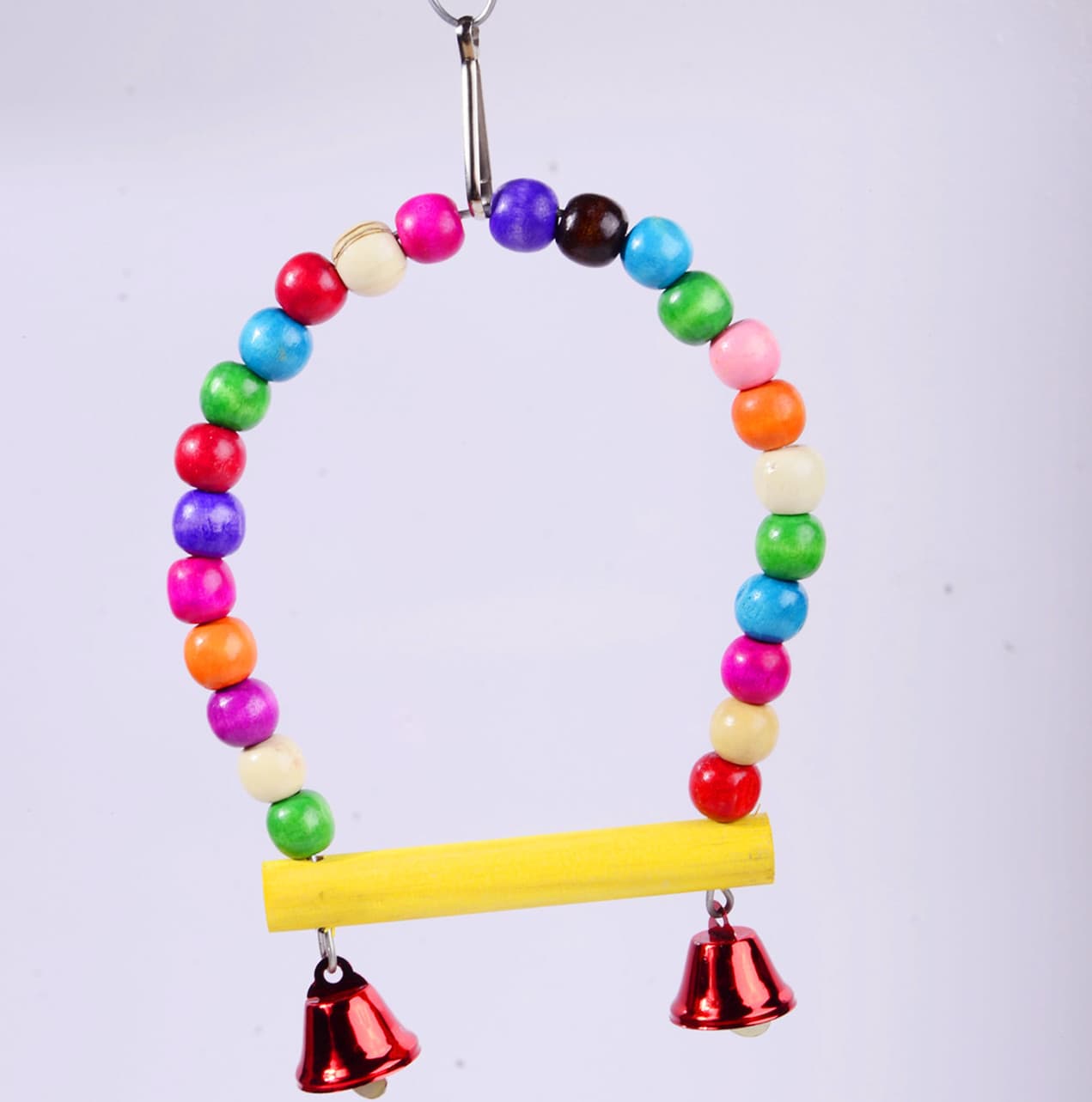 Small and Medium Parrot Toy Bird Supplies Colorful Swing Bird Cage Perch Parrot Toy Wholesale