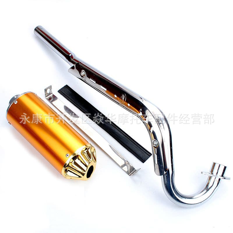 Exhaust Muffler for Off-Road Motorcycle 110-150CC Accessories Huayang Bosuer Horizontal Engine