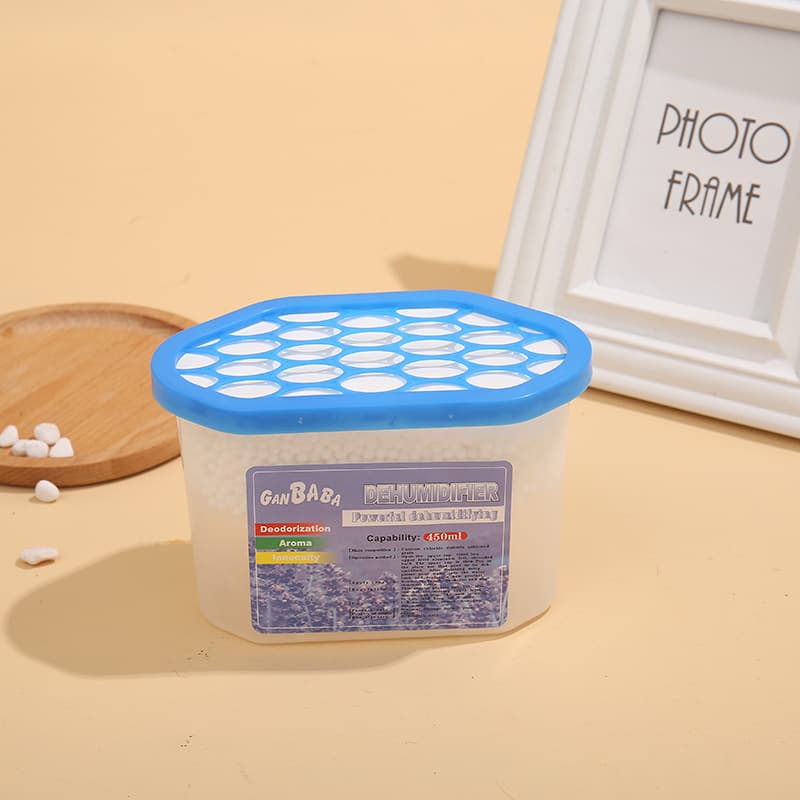 500ml Household Indoor Wardrobe Drawer Dehumidifier Box Moisture-Proof Dehumidifying Aromatic Desiccant Moisture Absorber Box Dehumidifier