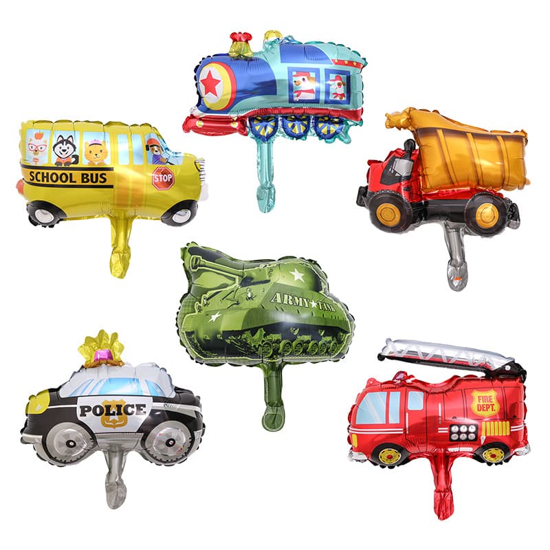 16 inch small size car aluminum film balloon mini car toy balloon activity birthday shape layout decoration