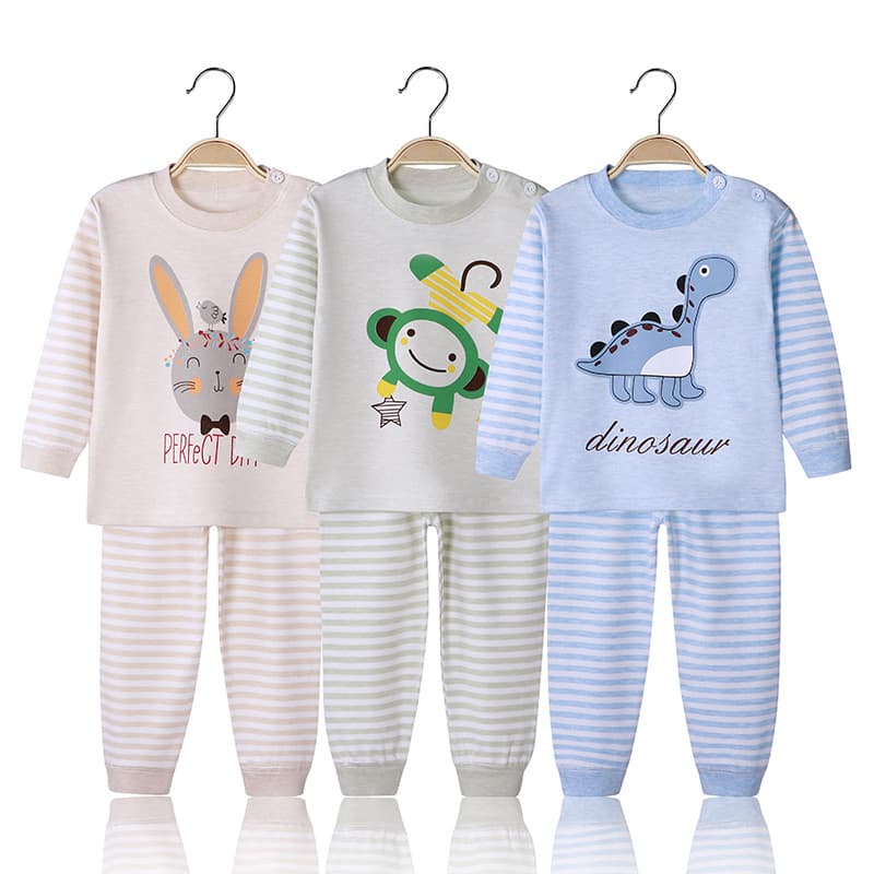 Baby Long Johns Kids Underwear Set Baby Color Cotton Long Johns Infants Color Cotton Autumn Winter Clothes
