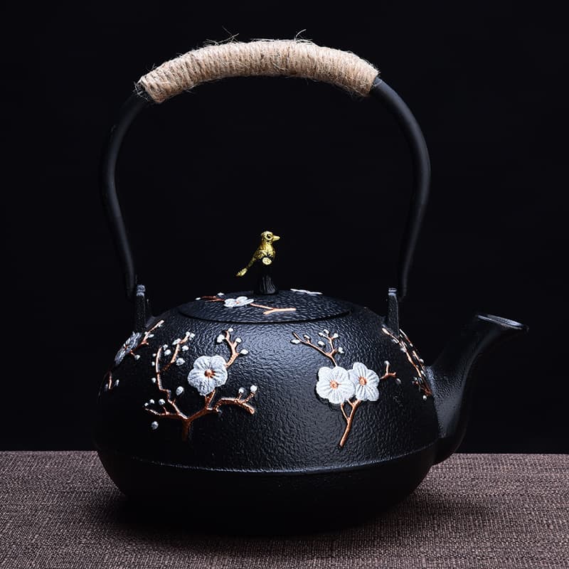 Japanese Handmade Cast Iron Teapot Home Use Kettle For Boiling Water Brewing Tea Black Iron Tea Pot Kitchen Utensils