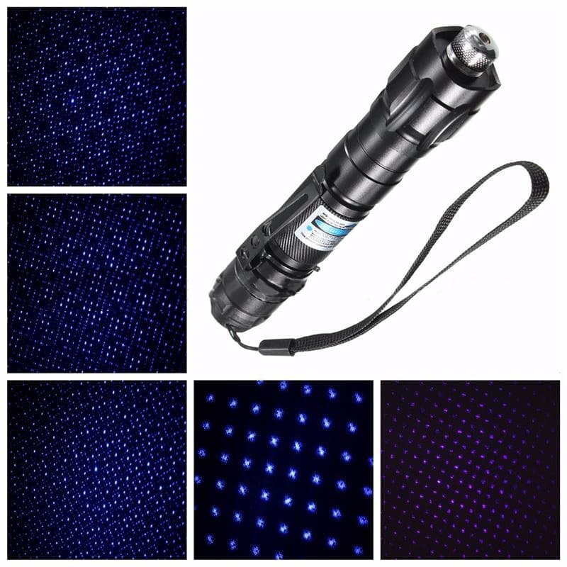009 Battery-Powered Red Light Blue-Violet Light Starlight Laser Pointer Laser Positioning Aid