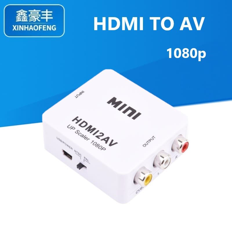 HDMI to RCA video adapter cable 1080P MINI HD HDMI2AV Mini HDMI to AV converter