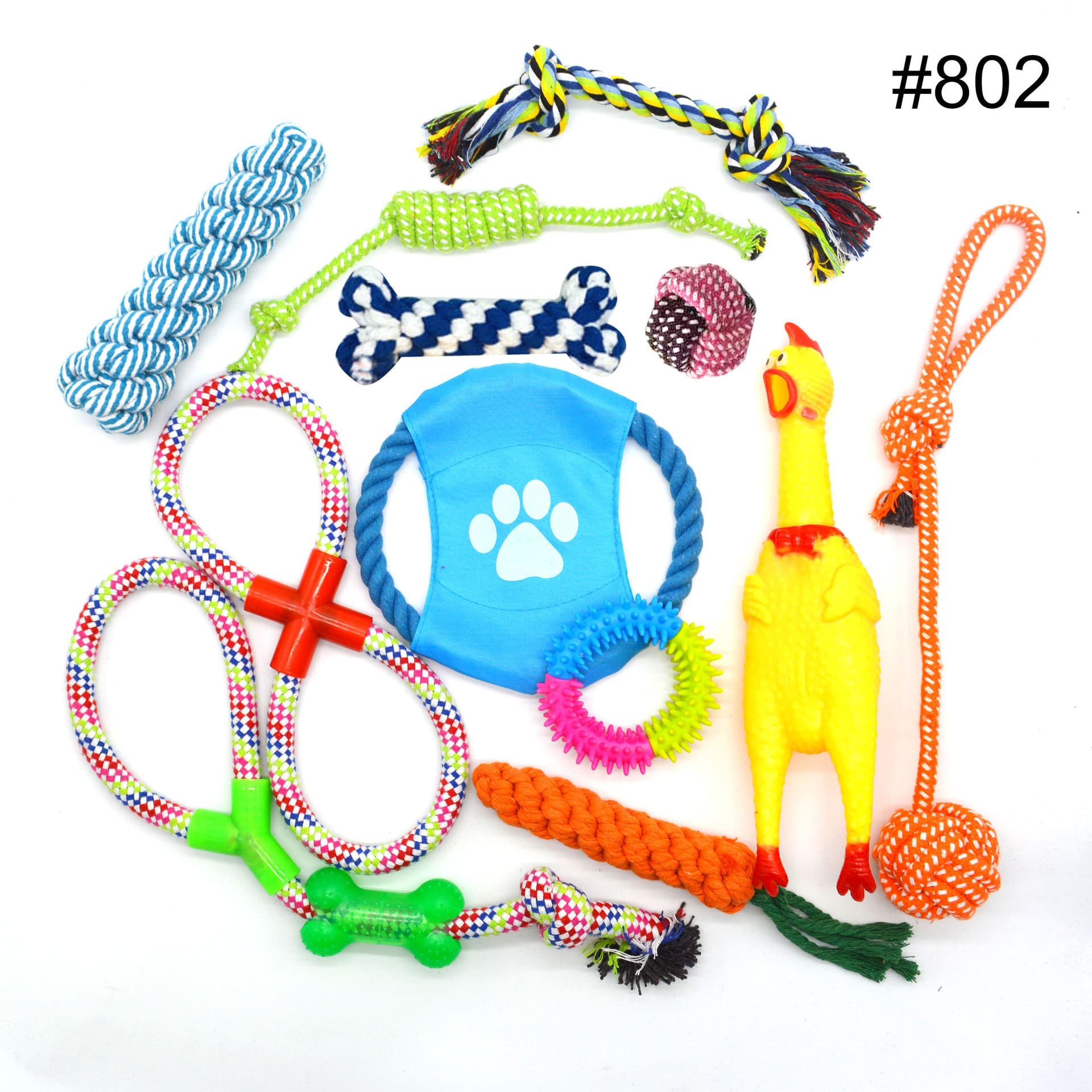 Pet Toy Set Dog Chew Cotton Rope Teeth Grinding Toys Amazon In Stock Products