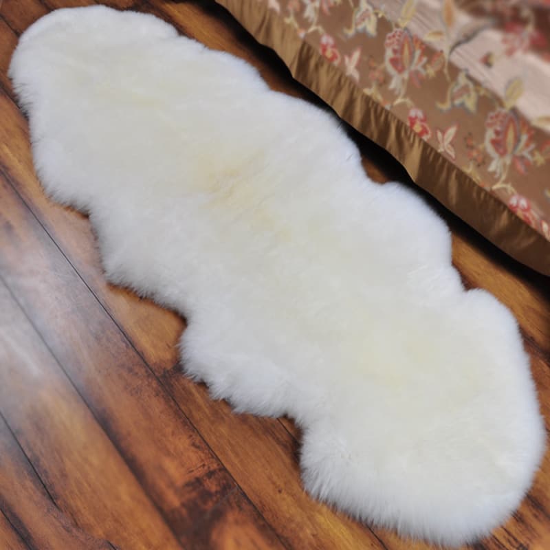 Wool carpet floor mat bay window bedroom bedside bedside fur integrated whole sheepskin processing customized home