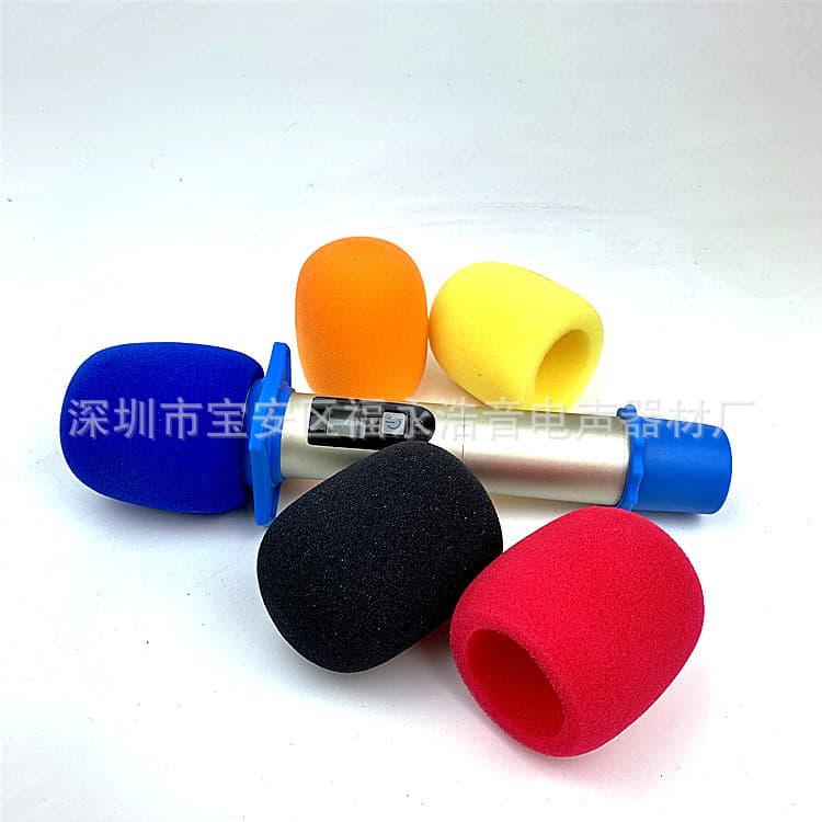 Microphone Sponge Cover Wireless Microphone Protective Cover Windproof Cotton Dust-proof Cover Microphone Blow-out Cover Sponge Cover
