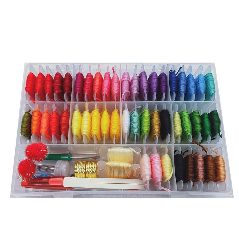 Embroidery Tool Set Pre-Wound Thread Board 36 Colors 50 Colors Cross Stitch Floss 25 Embroidery Thread Box Handmade