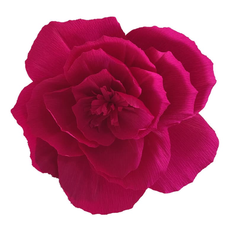 Factory supply crepe paper flowers, handmade paper flowers, mall decoration window display, oversized flower head background crepe paper flowers