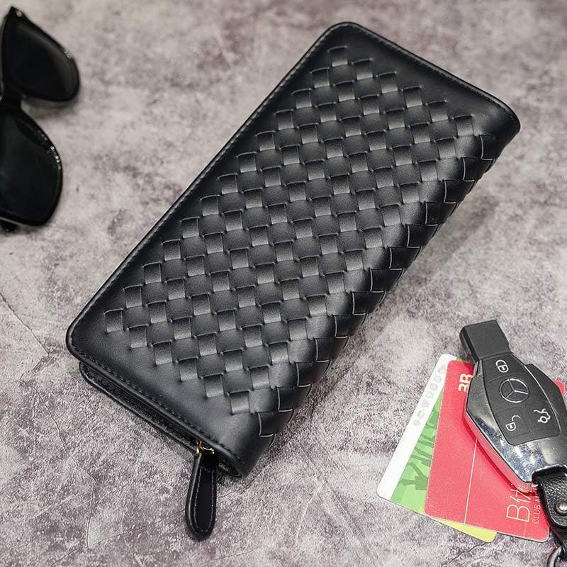 Handwoven Wallet Wholesale New Business Casual Men's and Women's Wallet Clutch Phone Bag Trendy Bag