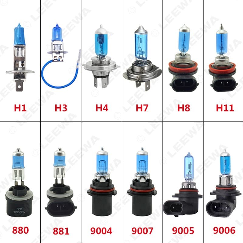 Ultra White Light Car Headlights Halogen Bulbs 12v Lamp H1 H3 H4 9006 9007 Various Models Automobile Accessories