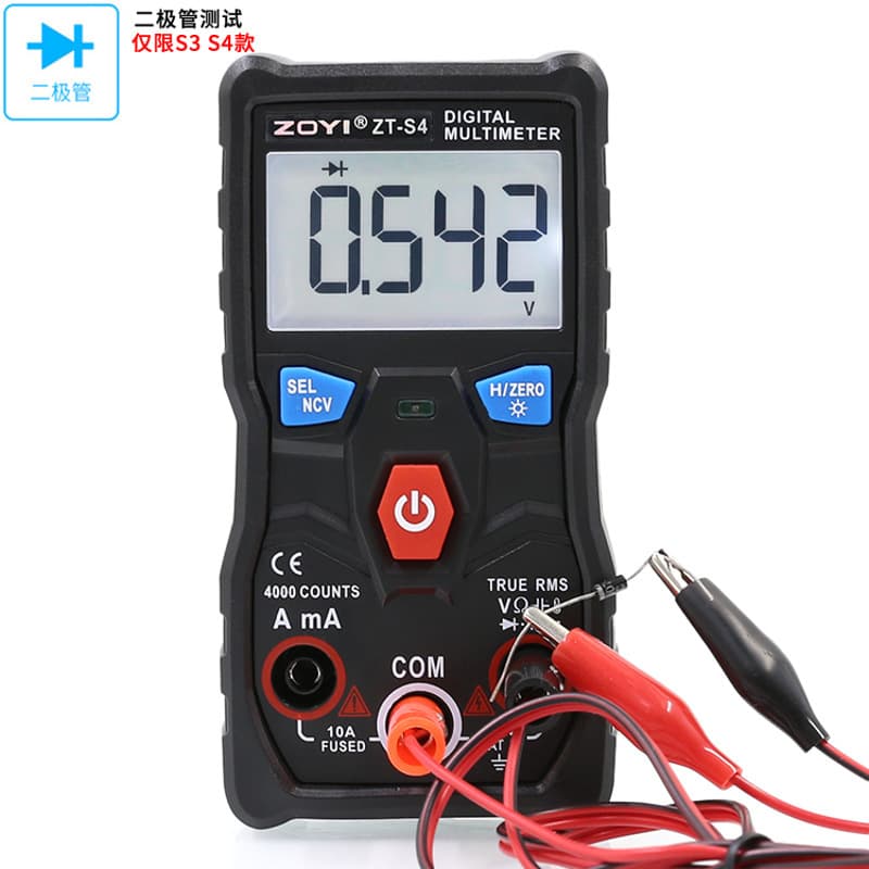 ZOYI Zhongyi ZT-S4 automatic digital multimeter does not require shifting, intelligent anti-burning, high-precision capacitor temperature