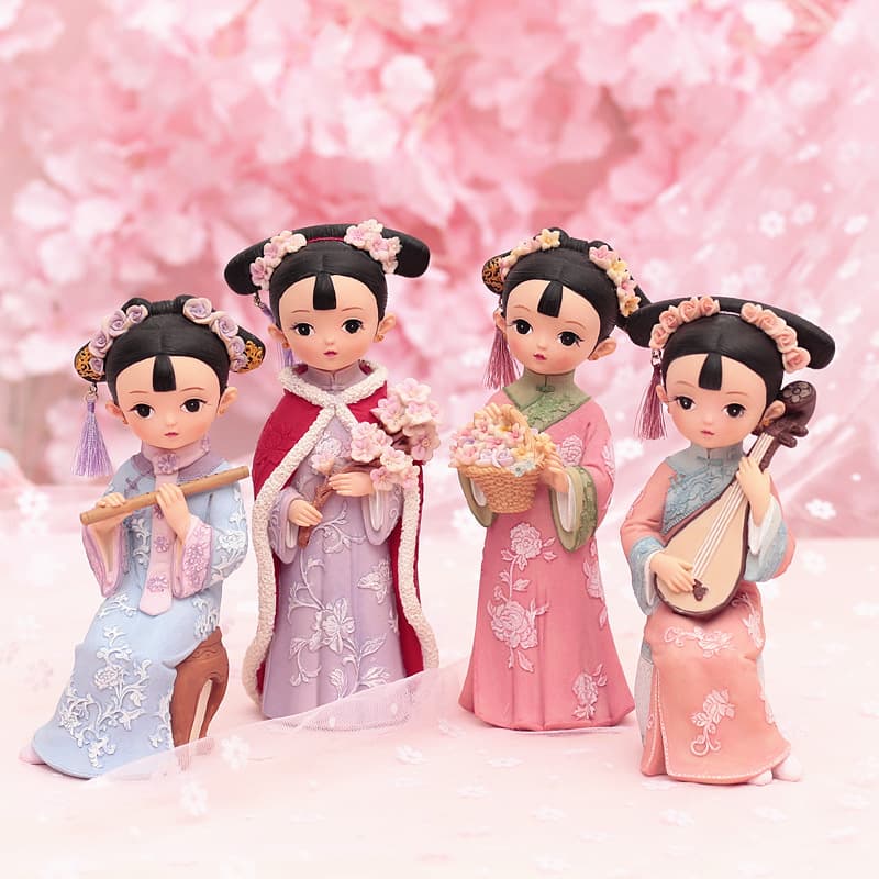 Creative Gift, Girly Palace Style Girl Figurine, "I Am the Princess" Retro Decorative Doll, Birthday Gift for Women