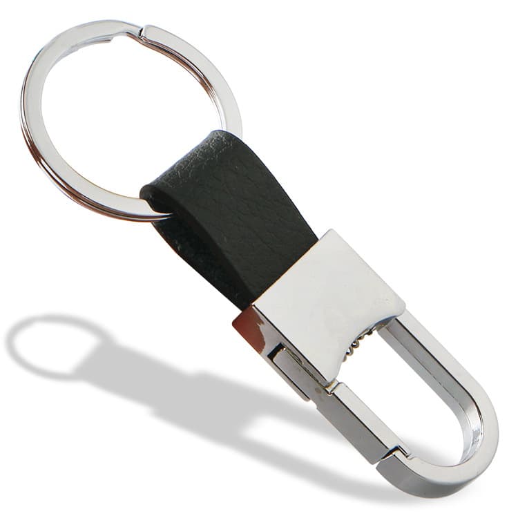 Premium Men's Keychain Genuine Leather Keychain Metal Keychain Promotional Gift Factory Direct
