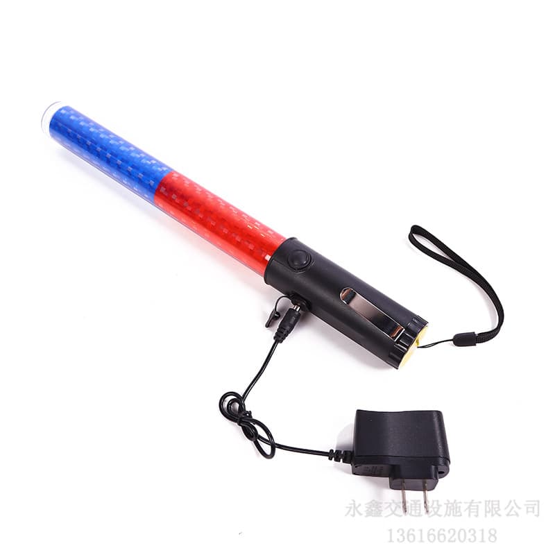 Supply of 36cm Rechargeable Multi-functional Traffic Baton, Fluorescent Rod for Road Construction Night Safety with LED Warning