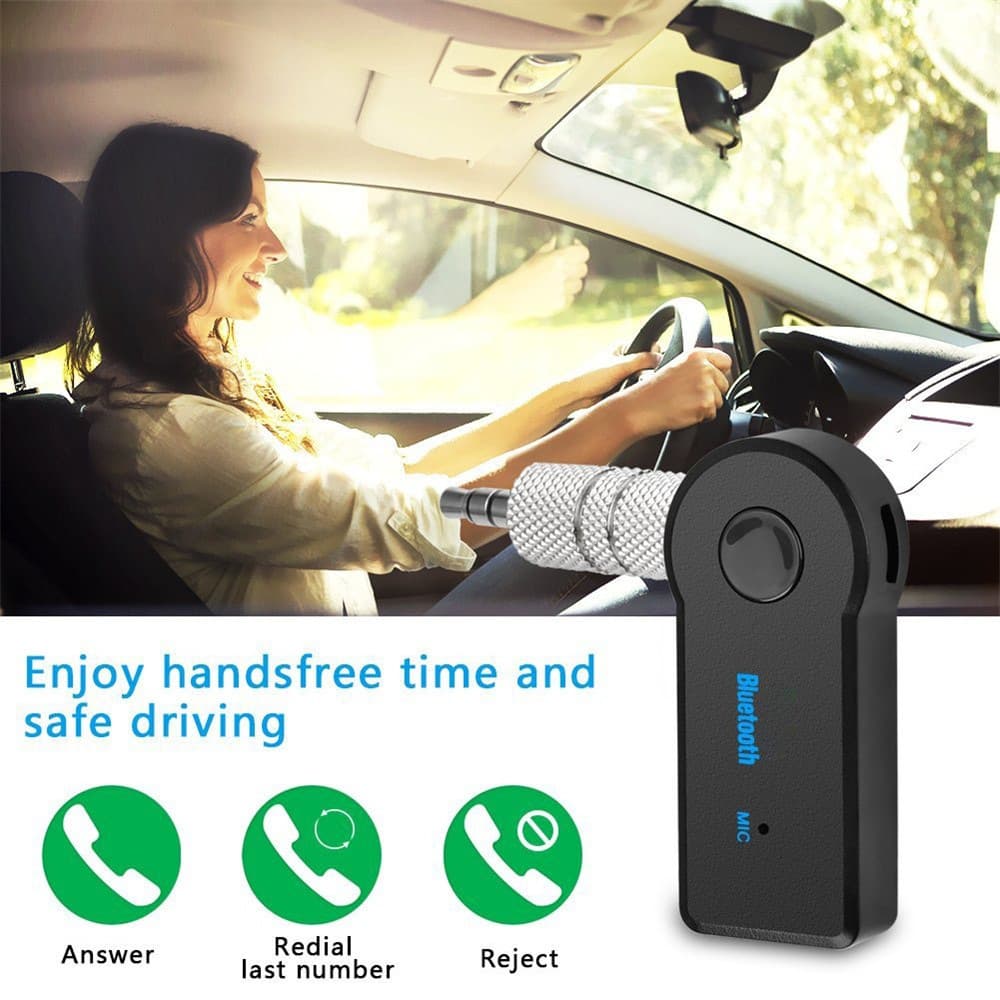 Car Bluetooth Receiver Hands-Free Calling Charge and Listen Simultaneously 3.5mm Audio Bluetooth Receiver Original Manufacturer