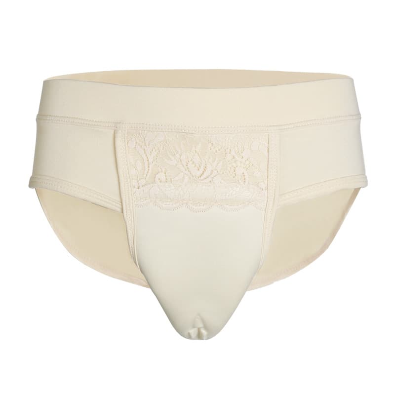 Sexy Shapewear Underwear for Crossdressers Hidden JJ Men's Women's Universal Cotton Flat Weave Bagged Mid Waist Triangle Panties