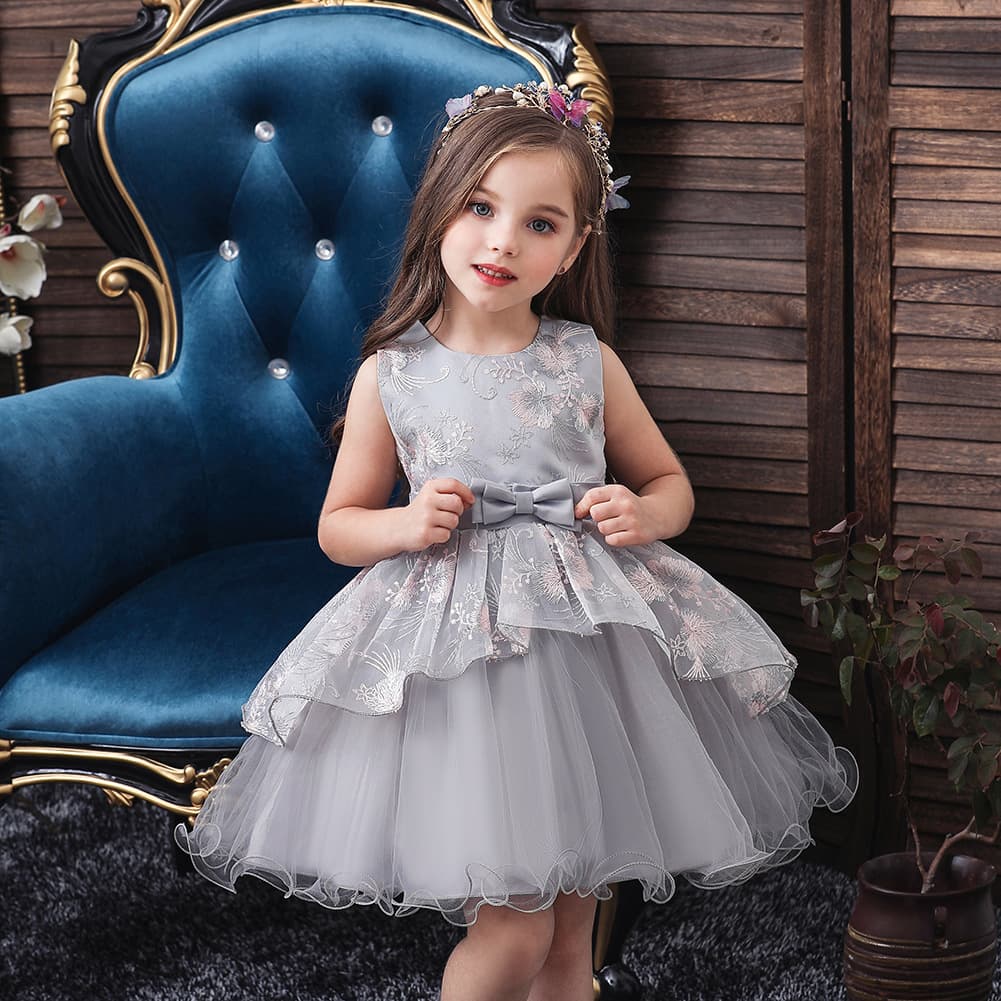Korean version of girls' costumes, princess tutu skirt, lace girl dress, one-year-old baby dress, kids dress