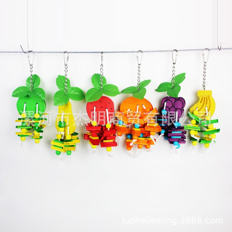 Parrot Toy Pet Supplies Bird Cage Decoration Fruit Style Parrot Bird Toy
