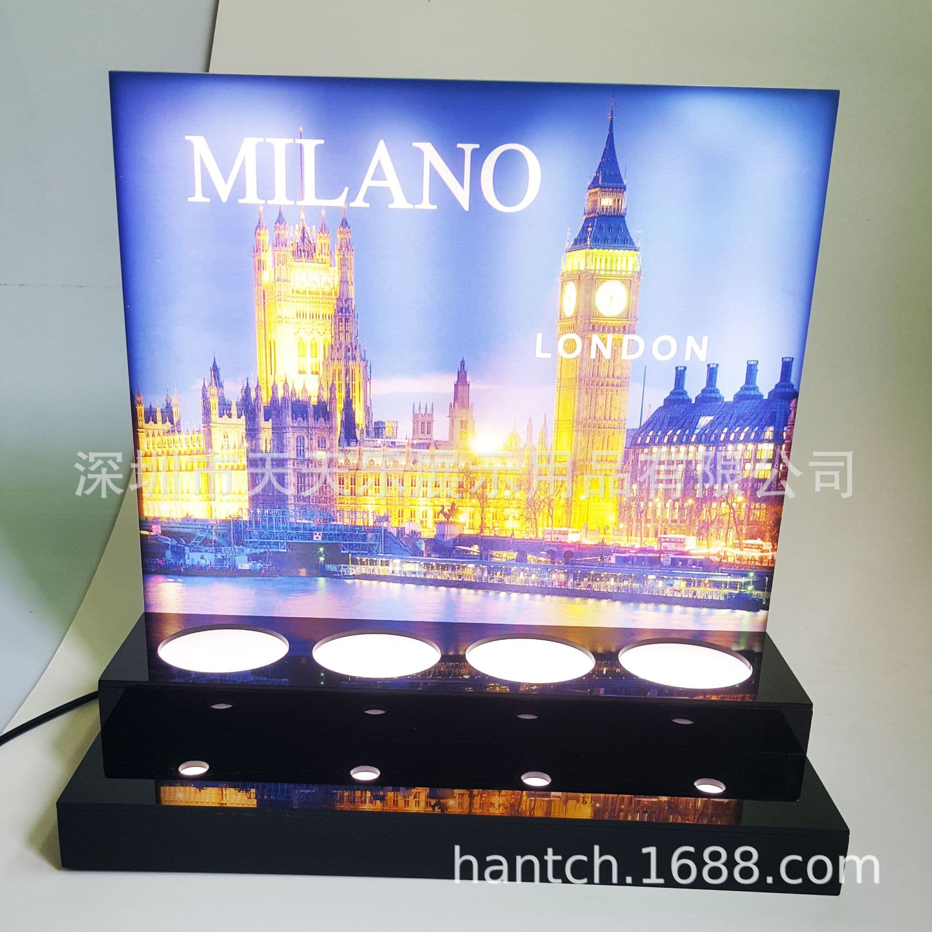 Led Sign Acrylic Light Box E-Liquid Luminous Display Stand Glass E-Liquid Display Stand Acrylic Display Stand